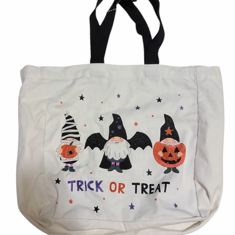Halloween gnomes Trick or Treat Canvas Tote